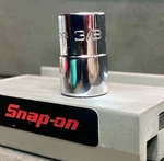 Snap-on Tools Usa 1/4 Drive 3/8" 6-POINT Shallow Chrome Socket TM12 Newbie!. Fixed Price $17.00.