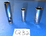 Snap-on Tools Piece 3/8 Drive Spark Plug Sockets 1 New 2 Used. Fixed Price $120.00.
