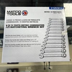 Matco Tools Metric 72 Tooth Combo Ratcheting Wrench Set S7GRCM12. Fixed Price $199.99.