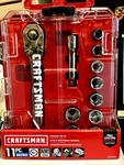 New! Craftsman 11PC. Metric 3/8 Drive CMMT12017 Mechanics Socket Set W/ratchet. Fixed Price $29.95.