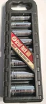 Vintage Great Neck 3/8 Drive 6 Point Piece Deep Chrome Socket Set Metric SDM9D. Fixed Price $19.95.