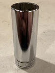 Nos. Snap-on Tools Usa New 3/8" Drive 3/4" Sae 12 Point Deep Chrome Socket SF241. Fixed Price $24.99.