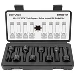 Bilitools 8-PIECE Impact Xzn Triple Square Spline Bit Socket Set 1/2 Inch Dri.... Fixed Price $44.31.