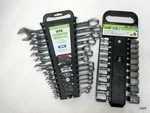 34PCS Pittsburgh Combo Wrench And Socket Sets Sae Metric Sizes 61954, 68790. Fixed Price $38.95.