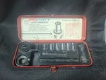 Vtg Kmart 3/8 Drive Wrench Set Standard Incomplete Red Metal No Sockets. Fixed Price $12.45.