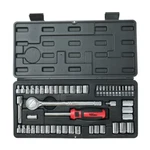 New Hyper Tough 54 Piece 1/4 And 3/4 Inch Drive Socket Set Case. Fixed Price $21.00.