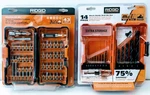 Ridgid 43 Pc Impact Drive Bit Set & 14 Black Oxide Drill. Fixed Price $39.48.