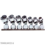 J52100 Proto 3/8" Drive 7 Piece Universal Socket Set W/holder 6-POINT. Fixed Price $207.50.