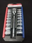 Hyper Tough 43236 21 Piece 1/2 Inch Drive Ratchet & Socket Set Detachable. Fixed Price $24.99.