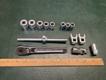 Snap-on FV71M 3/8" Drive Ratchet W/ FV5 & Sockets Usa. Fixed Price $75.00.