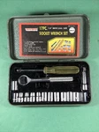 Triumph Socket Wrench Set With Metal Case 1/4" Drive Taiwan Complete. Fixed Price $24.99.