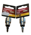 2X Husky T27 Tamper Proof Torx Bit Sockets 1000-323-938. Fixed Price $9.99.