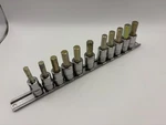 Snap-on Series 3/8" Drive Assorted Metric Allen/hex Sockets/bits FAM6-10E. Fixed Price $20.00.
