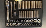 Sears Craftsman 49-PC 3/8" Dr. Socket Module Catalog Item E. 2009 #009-34271 Usa. Fixed Price $350.00.