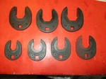 Ratcheting Crowfoot New 3/8" Drive 11/16-1 1/4 ---lot Of 7= Made Usa. Fixed Price $79.95.