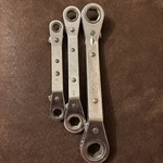 3 Vtg Craftsman Box End Ratchet Wrench 1/4" To 9/16" Usa Point Pat Pen Rare. Fixed Price $50.00.