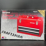 Sear Craftsman Tool Box 2 Drawer 18IN Steel Power Portable Chest Red 65331. Fixed Price $159.99.