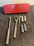 Proto Professional 3/8" Dr Socket Wrench Set Pc W/ Metal Box. Fixed Price $49.95.