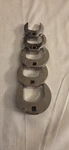 Snap-on Crowfoot Wrench Set Sae Chrome Steel 5PC 1-3/8 To 2 In FC44A-FC64A. Fixed Price $425.00.