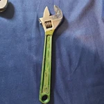 Diamond Tool Horseshoe, Diamalloy 12" Adjustable Wrench. Green Handle, Usa. Fixed Price $39.95.