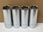 Lot Of Proto 3/8" Drive Deep Socket 3/4" Sae 6 Point Usa Made New J5024H. Fixed Price $25.64.
