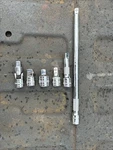 Kobalt 3/8" Drive Sockets: Swivel, Extensions, Adapters, 6 Pieces, New. Fixed Price $12.00.