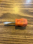 Snap On Tools Stubby Flat Head Screw Driver. Shdi, Orange. Fixed Price $15.00.