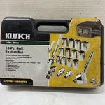 Klutch 41233 18 Piece 1/2 Drive Sae Socket Set. Fixed Price $32.03.