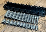 Mac Tools Usa 1/4" Drive Metric - 15MM Socket Set Shallow Deep 6PT Lot. Fixed Price $345.00.