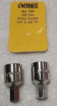 2PC Cal-van #702&705 Drive 3/8"-5/16" Hex Socket Set Sae Usa. Fixed Price $14.56.