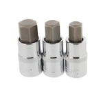 Abn 3 Piece 1/2" Inch Drive Metric Hex Bit Socket Set With Heat-treated Cv Steel. Fixed Price $10.44.