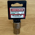 Craftsman 1/2" Shallow Socket Drive 6 Point Easy Read 45885 Usa Nos. Fixed Price $12.95.