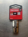 New! Craftsman Socket 1/2" Dr. Shallow 12PT Sae CMMT47502. Fixed Price $10.99.