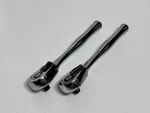 Cornwell Tools Usa 2PC TR3 1/4" Drive Chrome Handle Ratchet Pair Set Lot. Fixed Price $94.99.