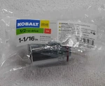 Kobalt 1/2-IN Drive 1-1/16 12-POINT Socket New Sealed Sae Inch Red Stripe. Fixed Price $9.88.