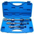 Extendable Ratchet Set 3PCS 1/4" 3/8" & 1/2" Drive 72 Tooth Flexhead Quick Relea. Fixed Price $86.18.