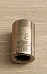 Craftsman Usa 3/8" Socket 6 Point 1/4" Drive Inverted G2D 45811 Easy Read. Fixed Price $9.50.