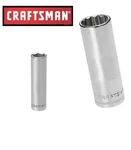 New - Craftsman Socket "1/4 & 3/8" Drives, Deep 6 12 Pt Buy Get Free. Fixed Price $12.95.