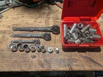 Craftsman Gold Label Thumb Wheel Set Ratchets 43773 43771 With 64 Sockets. Fixed Price $150.00.