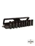Campbell Hausfeld 1/2" Drive Impact 6PT Deep Socket Set 11 Piece Not (FVS035284). Fixed Price $28.99.