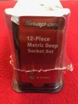 New Snap-on 3/8" Drive 12-PIECE Metric Deep Socket Set 8-19MM (NLG057320). Fixed Price $240.00.