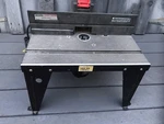 Vintage Genuine Craftsman Bench Top Router Table And Single Speed. Fixed Price $99.99.