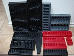 12 Empty Icon Sae Metric Long Stubby Wrench Deep Short Socket Storage Tray Rack. Fixed Price $50.00.