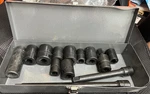 Armstrong Impact Socket Set Sae 10PC Steel W/ Extensions & Metal Case. Fixed Price $80.00.