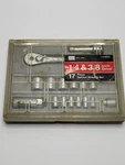 Sears Craftsman 9-44031 Socket Ratchet 16 Pc Set 1/4" & 3/8" Standard Drive Used. Fixed Price $31.00.