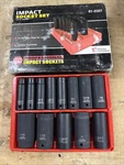 Napa 13 Pc 1/2" Drive Sae Chrome Moly Deep Impact Sockets 7/16-1-1/4 Carlyle. Fixed Price $69.99.
