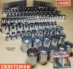 Craftsman 156 Pc 1/4 3/8 1/2 Dr Sae Metric Mm 6PT 12PT Wrench Socket Set 164 118. Fixed Price $152.00.