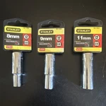 Stanley Maxi-drive Metric Socket Set Steel 8MM 9MM 11MM 86-338 86-339 86-363. Fixed Price $6.99.