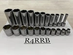 Snap-on Tools Usa New 22PC 3/8 Drive Sae 6 Point Shallow Deep Socket Set 222SFFS. Fixed Price $599.95.