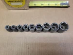 First Generation Kobalt 3/8" Drive Sae 9-PC 6-PT Impact Socket Set 1/4-3/4. Fixed Price $90.00.